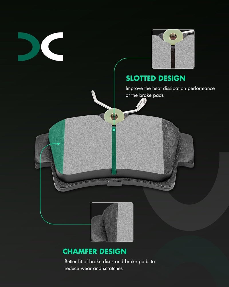 DC D627 Rear Semi-Metal Brake Pads Sets Fit For Ford For Mustang 1994-2004 - Image 2